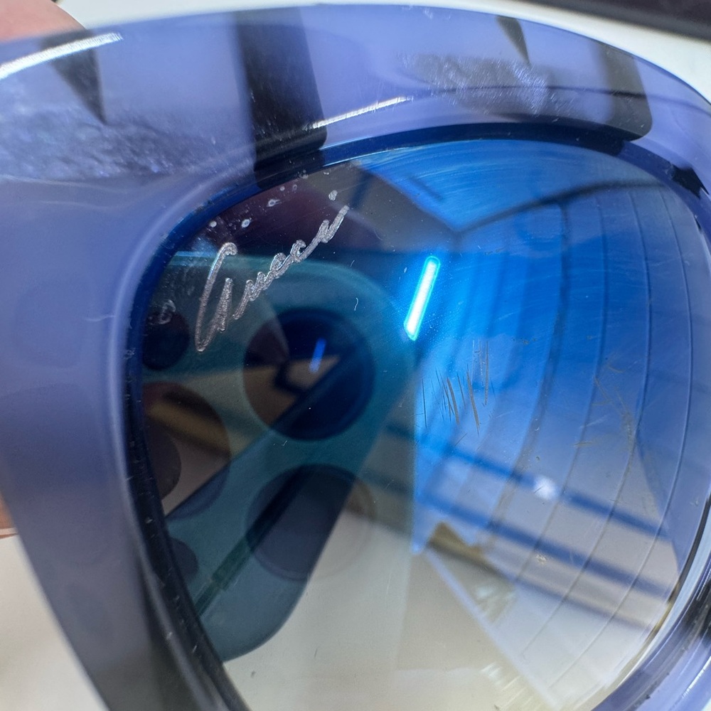 Gucci Black& Blue GUCCI Acetate Sunglasses - Picture 9 of 16